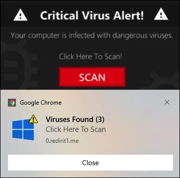notifications virus